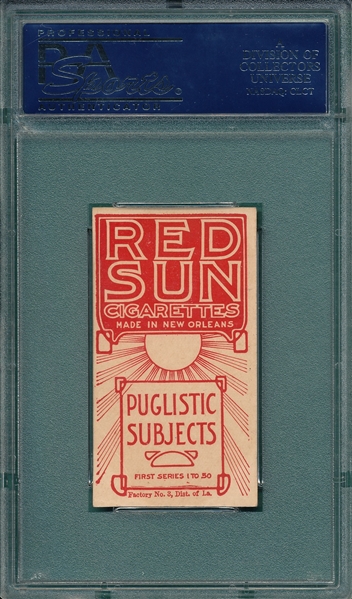 1908 T226 Phila. Jack O'Brien Red Sun Cigarettes PSA 4