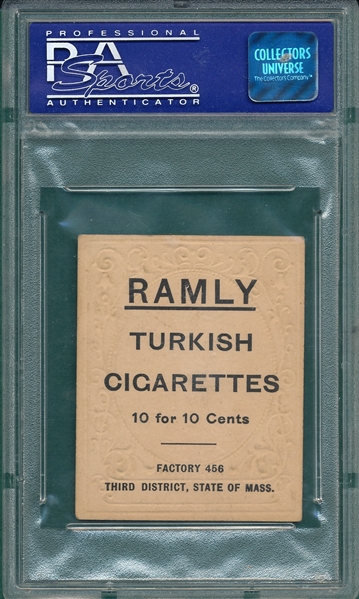 1909 T204 Kid Elberfield Ramly Cigarettes PSA 4