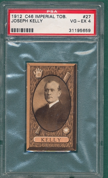 1912 C46 Joe Kelly Imperial Tobacco PSA 4