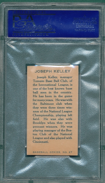 1912 C46 Joe Kelly Imperial Tobacco PSA 4