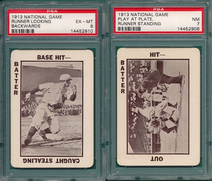 1913 National Game Lot of (2) PSA