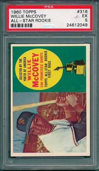 1960 Topps #316 Willie McCovey PSA 5