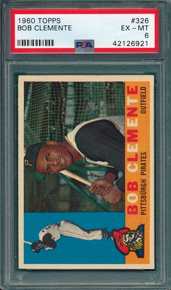 1960 Topps #326 Bob Clemente PSA 6
