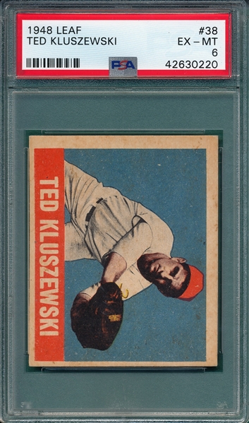 1948 Leaf #38 Ted Kluszewski PSA 6 *Rookie*