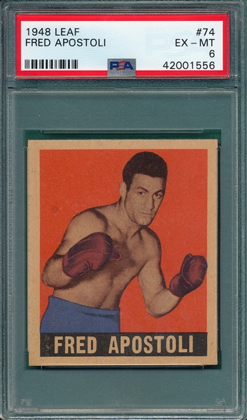 1948 Leaf Boxing #74 Fred Apostoli PSA 6