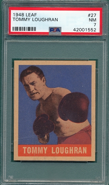 1948 Leaf Boxing #27 Tommy Loughran PSA 7