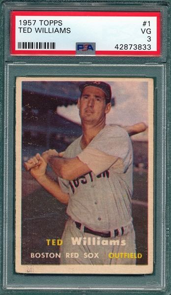 1957 Topps #1 Ted Williams PSA 3