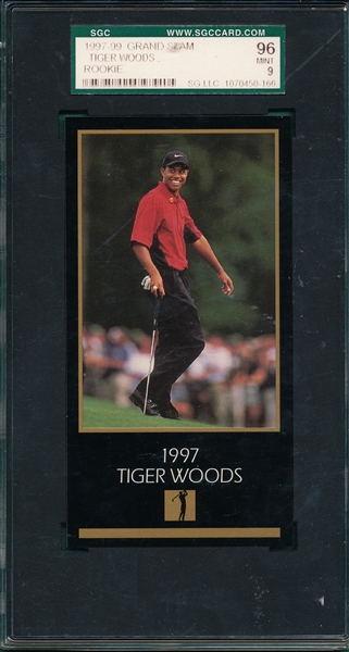 1997-99 Grand Slam Ventures Tiger Woods SGC 96 *MINT* *Rookie*