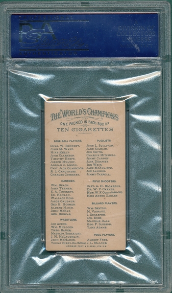 1887 N28 Geo H. Bubear Allen & Ginter Cigarettes PSA 5