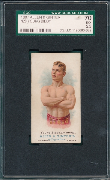 1887 N28 Young Bibby Allen & Ginter Cigarettes SGC 70 