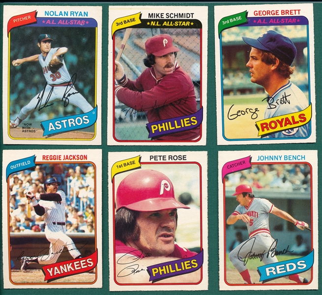 1980/81 O-Pee-Chee Baseball Complete Sets, Lot of (2), (374) 