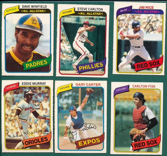 1980/81 O-Pee-Chee Baseball Complete Sets, Lot of (2), (374) 