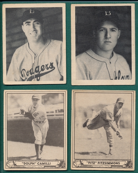 1939/40 Play Ball Brooklyn Dodgers Lot of (10)