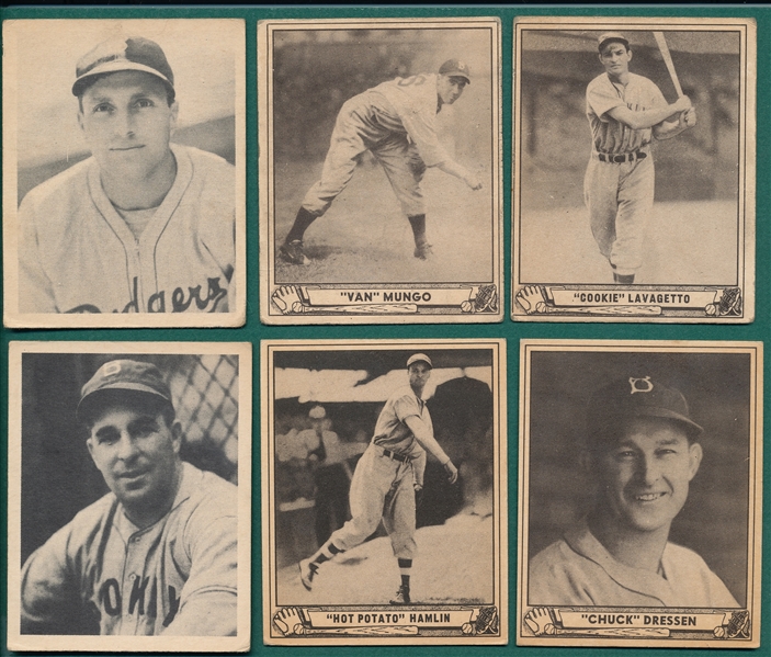 1939/40 Play Ball Brooklyn Dodgers Lot of (10)