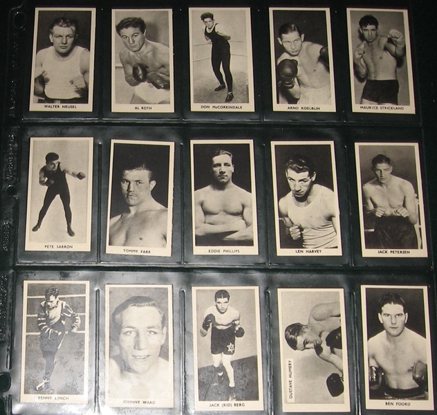 1938 F. C. Cartledge Famous Prize Fighters Complete Set (50)