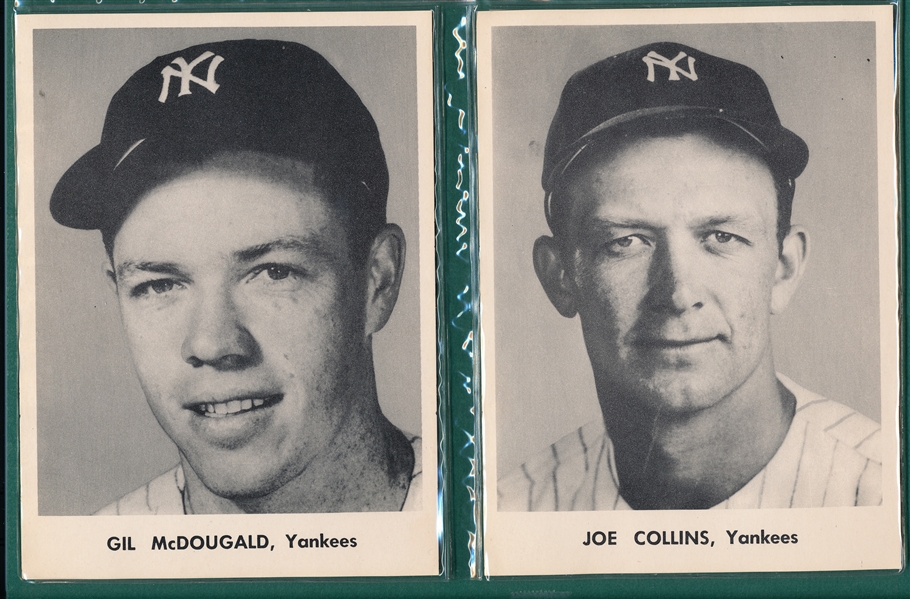 1955-57 New York Yankees Picture Pack Team Issue, Complete Set of (12)