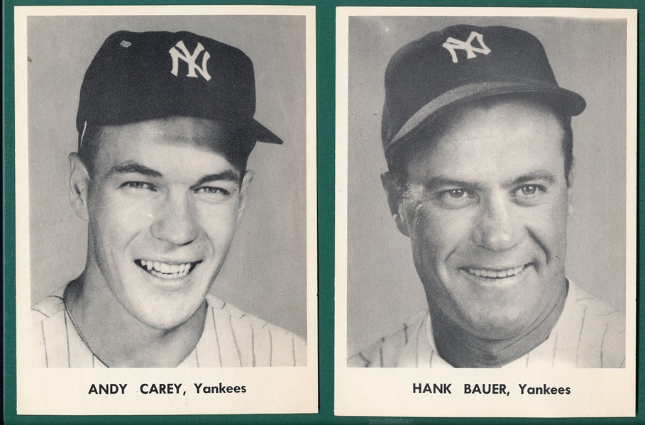 1955-57 New York Yankees Picture Pack Team Issue, Complete Set of (12)