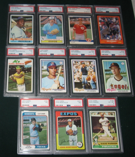 1974-Modern Baseball Lot of (1200+) W/ Rookies & HOFers