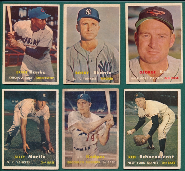 1957 Topps Lot of (118) W/ Banks