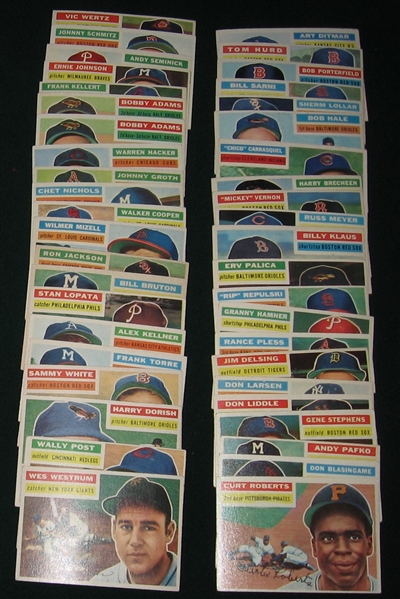 1956 Topps Lot of (81) W/ Turley