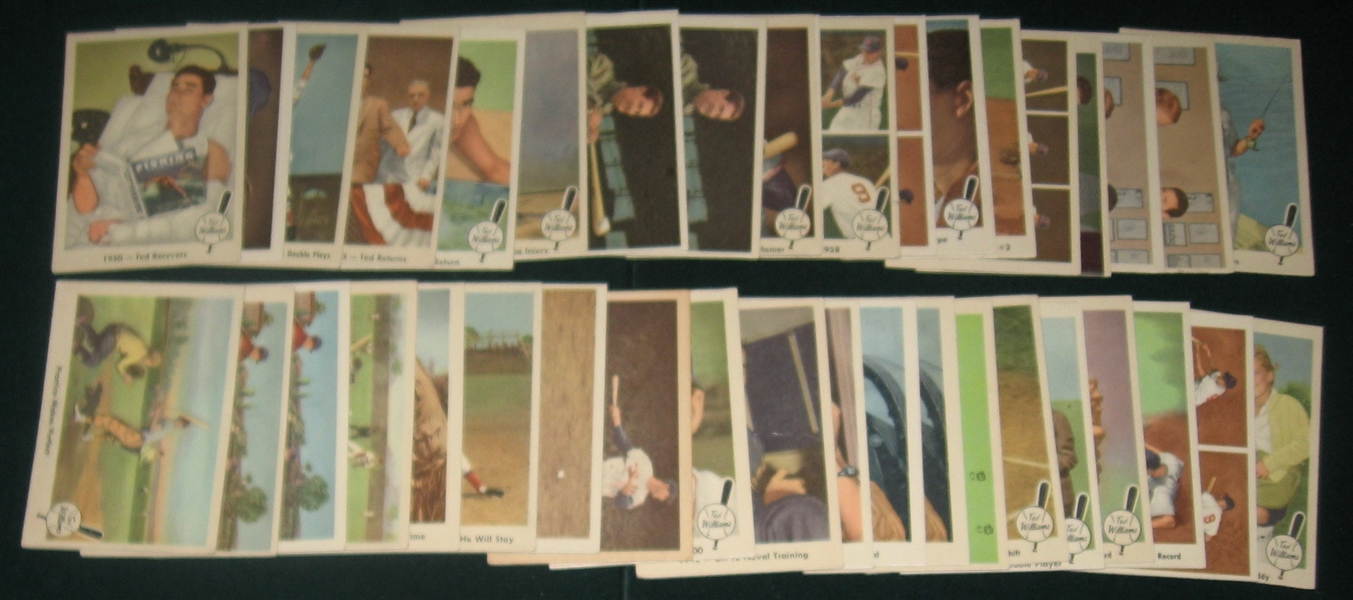 1959 Fleer Ted Williams Lot of (43) W/ Babe Ruth