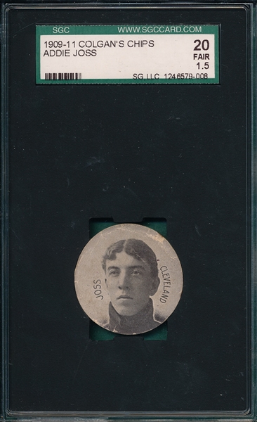 1909-11 Colgan's Chip Addie Joss SGC 20