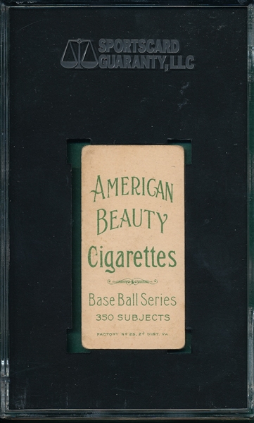 1909-1911 T206 Steinfeldt, Batting, American Beauty Cigarettes SGC 40