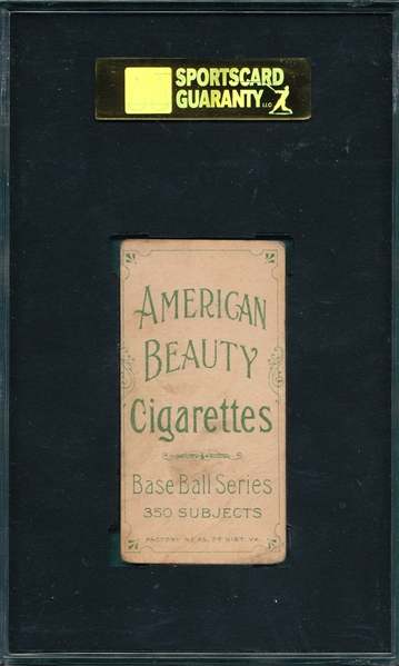 1909-1911 T206 Moran, Cubs, American Beauty Cigarettes SGC 20