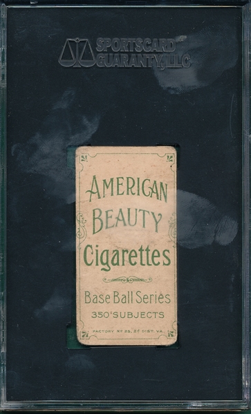 1909-1911 T206 Beckley American Beauty Cigarettes SGC 10