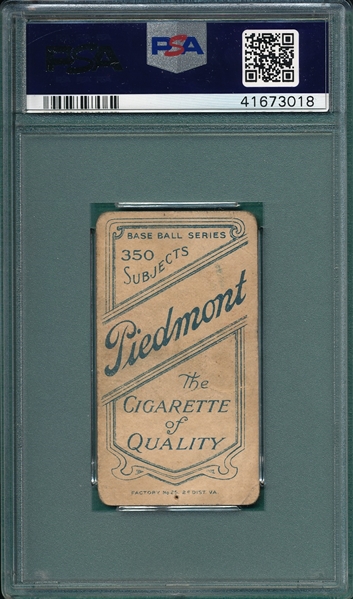 1909-1911 T206 Adkins Piedmont Cigarettes PSA 1