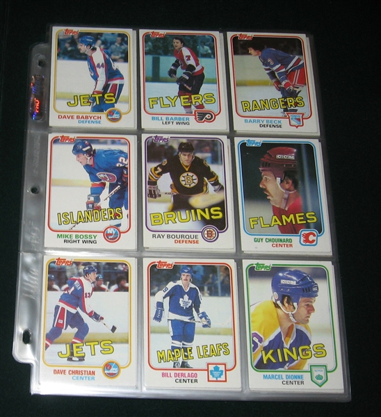 1981-82 Topps Hockey Complete Set (198) 