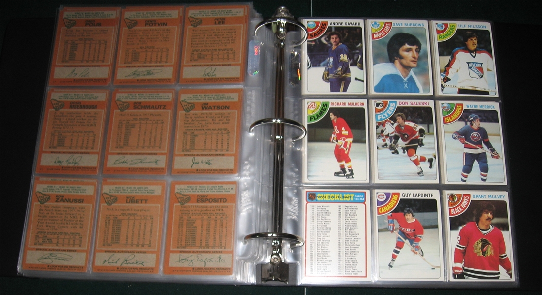 1978-79 Topps Hockey Complete Set (264) W/ Stickers & (22) Card Subset