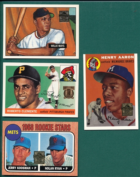 1996-99 Topps Aaron, Ryan, Clemente & Mays Commemorative Sets