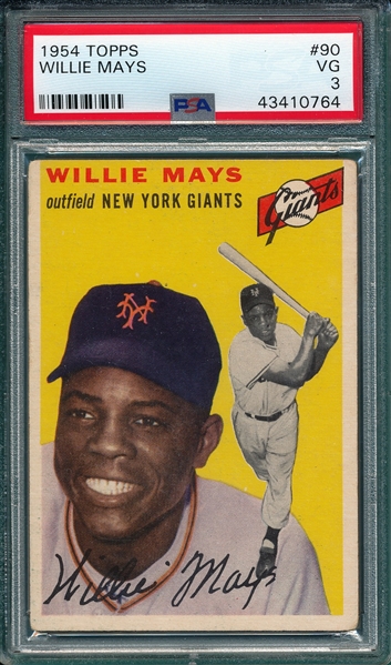 1954 Topps #90 Willie Mays PSA 3