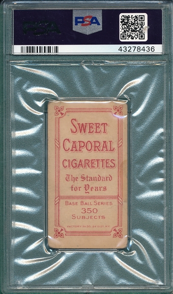 1909-1911 T206 Bresnahan, Portrait, Sweet Caporal Cigarettes, PSA 2