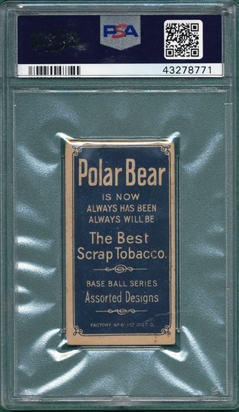 1909-1911 T206 Scott Polar Bear PSA 4.5