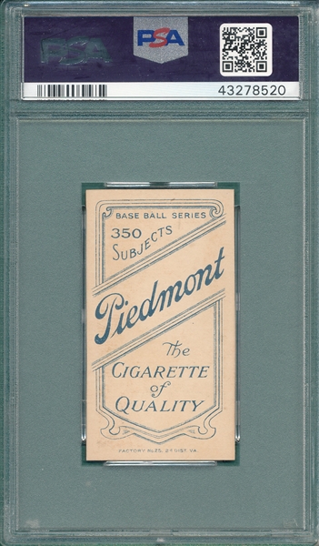 1909-1911 T206 Chappelle Piedmont Cigarettes PSA Authentic