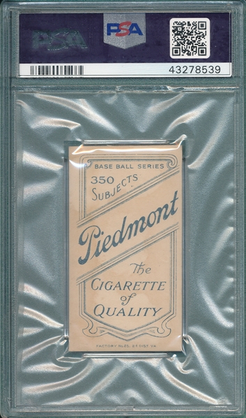 1909-1911 T206 Davidson Piedmont Cigarettes PSA Authentic