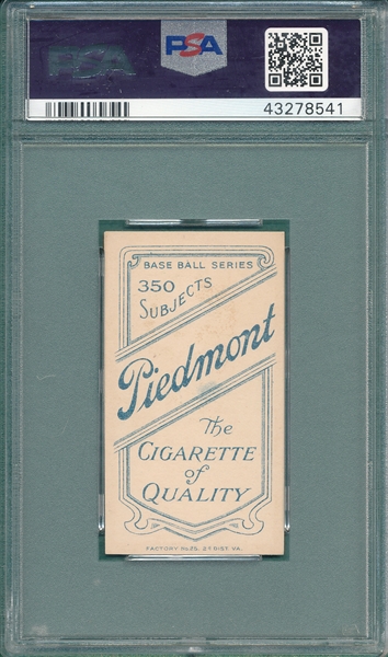 1909-1911 T206 Delehanty, Frank, Piedmont Cigarettes PSA Authentic