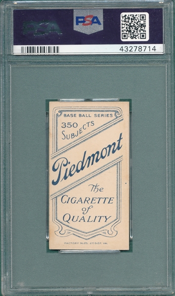 1909-1911 T206 Oberlin Piedmont Cigarettes PSA Authentic