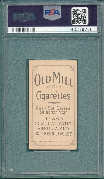1909-1911 T206 Rockenfeld Old Mill Cigarettes PSA 4 *Southern League*