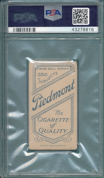 1909-1911 T206 Thebo Piedmont Cigarettes PSA 2 *Southern League*
