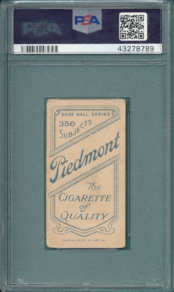 1909-1911 T206 Smith, Sid, Piedmont Cigarettes PSA 3 *Southern League*
