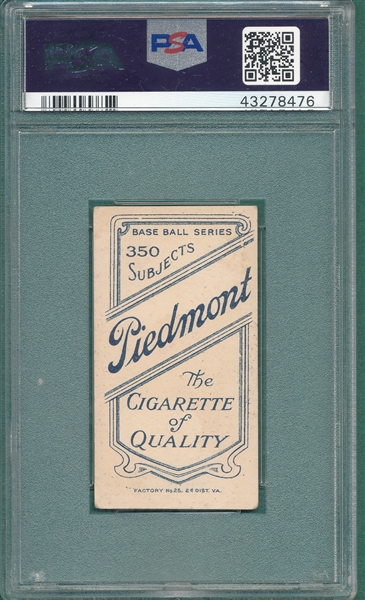 1909-1911 T206 Bastian Piedmont Cigarettes PSA 4 *Southern League*
