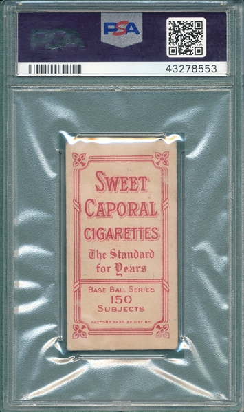 1909-1911 T206 Dooin Sweet Caporal Cigarettes, PSA 2 