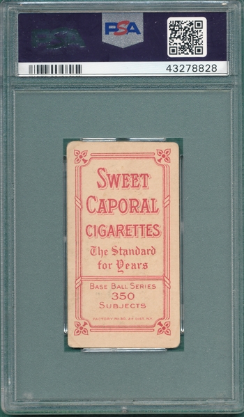 1909-1911 T206 White, Doc, Pitching, Sweet Caporal Cigarettes, PSA 2 
