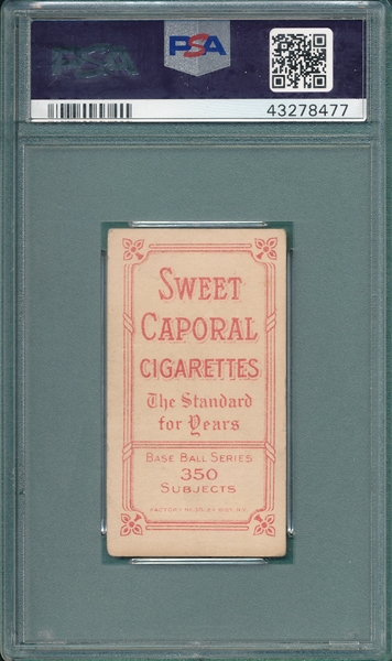 1909-1911 T206 Batch Sweet Caporal Cigarettes PSA 2 