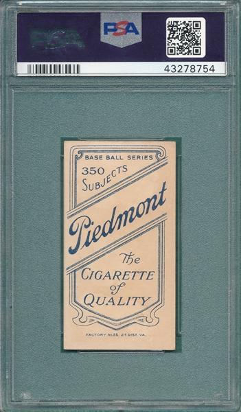 1909-1911 T206 Ritter Piedmont Cigarettes PSA 2 