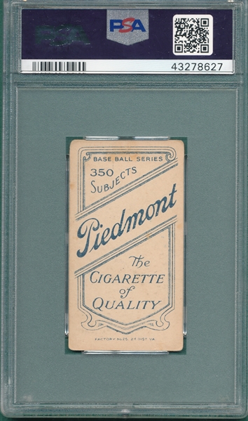1909-1911 T206 Jones, Fielder, Hands on Hips, Piedmont Cigarettes PSA 3