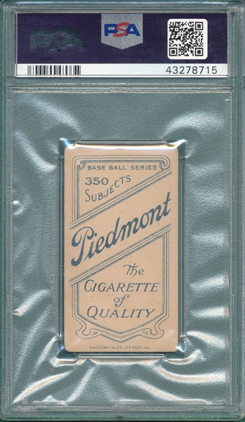 1909-1911 T206 O'Brien Piedmont Cigarettes PSA 3